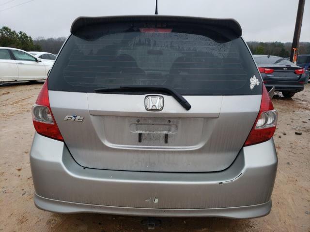 JHMGD37687S049457 - 2007 HONDA FIT S SILVER photo 6