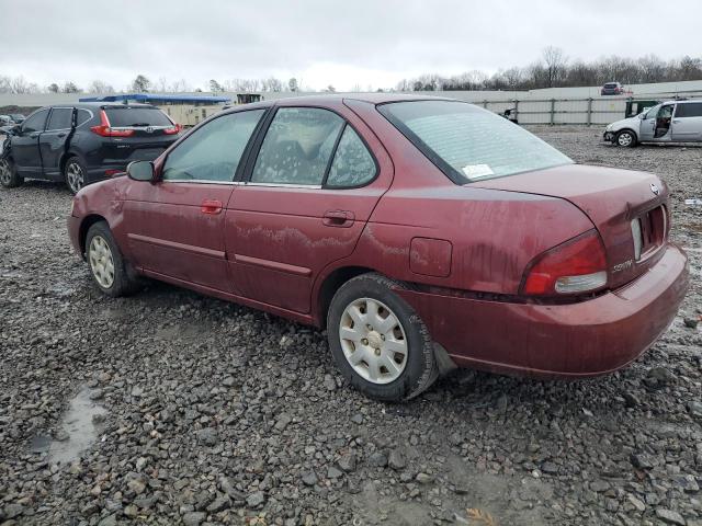 3N1CB51D61L506980 - 2001 NISSAN SENTRA XE MAROON photo 2