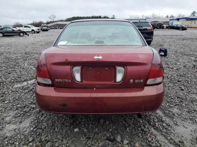 3N1CB51D61L506980 - 2001 NISSAN SENTRA XE MAROON photo 6