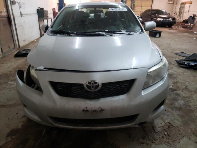 1NXBU4EEXAZ278337 - 2010 TOYOTA COROLLA BASE SILVER photo 5