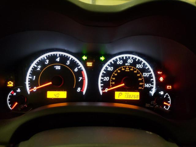 1NXBU4EEXAZ278337 - 2010 TOYOTA COROLLA BASE SILVER photo 9