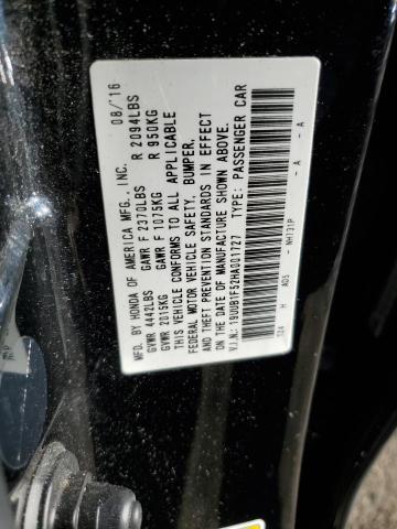 19UUB1F52HA001727 - 2017 ACURA TLX TECH BLACK photo 12