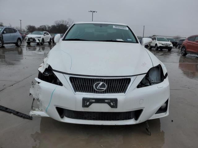 JTHBE5C26C5028539 - 2012 LEXUS IS 350 WHITE photo 5