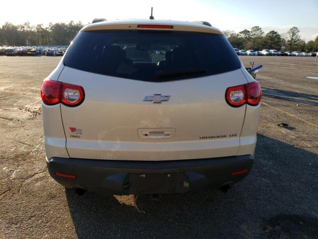 1GNKVLED4BJ336651 - 2011 CHEVROLET TRAVERSE LTZ WHITE photo 6