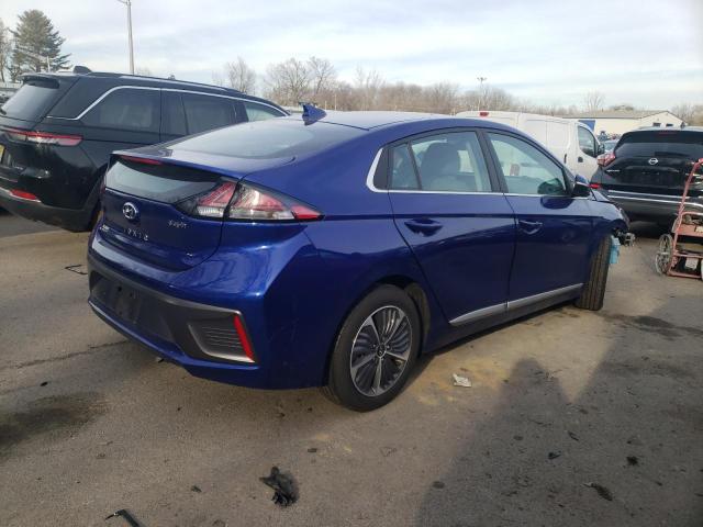 KMHC75LD9MU261576 - 2021 HYUNDAI IONIQ SEL BLUE photo 3