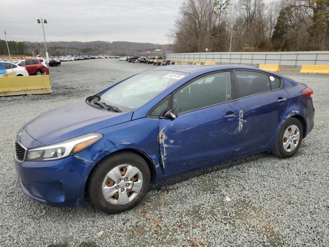 3KPFK4A70JE167250 - 2018 KIA FORTE LX BLUE photo 1