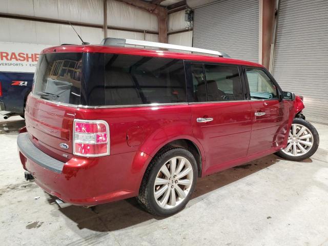 2FMHK6C83JBA22605 - 2018 FORD FLEX SEL MAROON photo 3