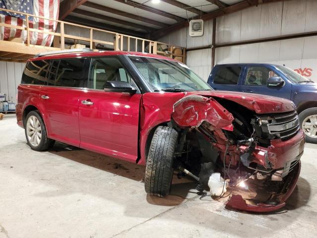 2FMHK6C83JBA22605 - 2018 FORD FLEX SEL MAROON photo 4