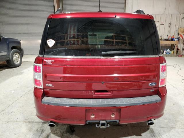 2FMHK6C83JBA22605 - 2018 FORD FLEX SEL MAROON photo 6