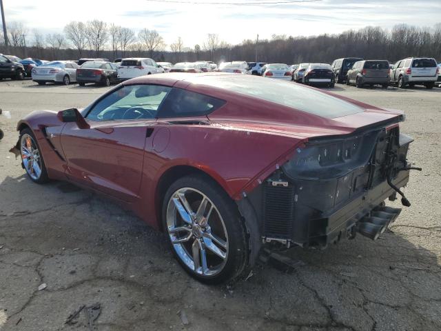 1G1YG2D77F5112543 - 2015 CHEVROLET CORVETTE STINGRAY Z51 1LT RED photo 2