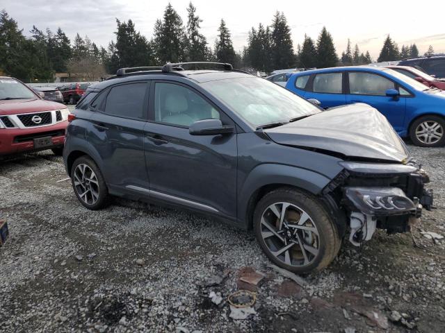 KM8K5CA39NU827155 - 2022 HYUNDAI KONA LIMITED GRAY photo 4