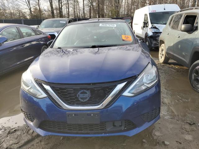 3N1AB7AP4KY227075 - 2019 NISSAN SENTRA S BLUE photo 5