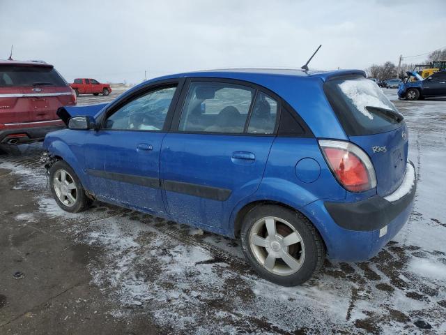 KNADE163566066654 - 2006 KIA RIO 5 BLUE photo 2