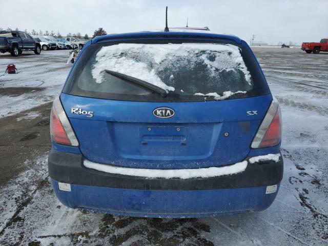 KNADE163566066654 - 2006 KIA RIO 5 BLUE photo 6