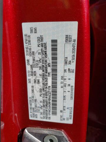 1FMCU0G91DUC27178 - 2013 FORD ESCAPE SE RED photo 13