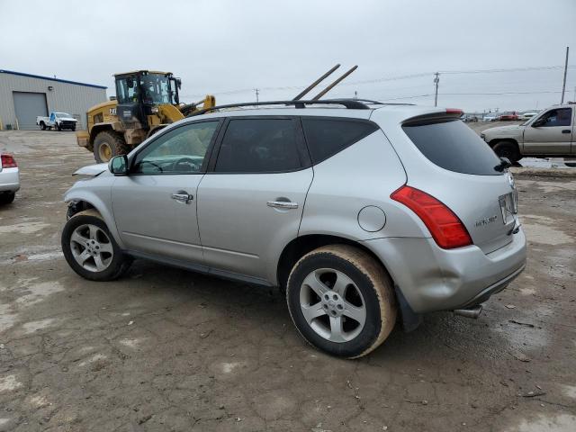 JN8AZ08T74W222650 - 2004 NISSAN MURANO SL SILVER photo 2