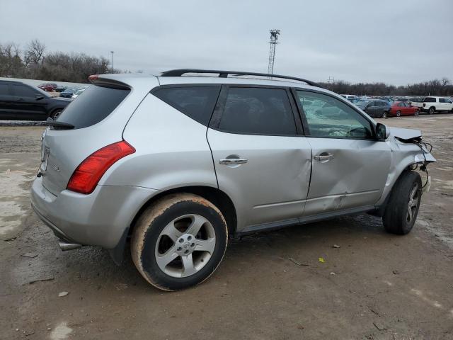 JN8AZ08T74W222650 - 2004 NISSAN MURANO SL SILVER photo 3