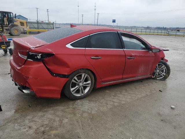 5NPE34AF4JH712166 - 2018 HYUNDAI SONATA SPORT RED photo 3