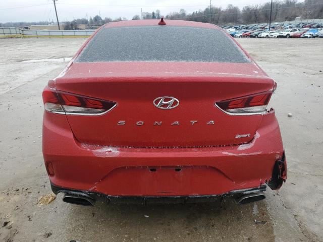 5NPE34AF4JH712166 - 2018 HYUNDAI SONATA SPORT RED photo 6