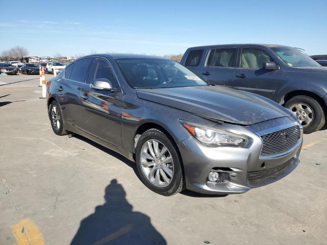 JN1BV7AR1EM688156 - 2014 INFINITI Q50 BASE GRAY photo 4