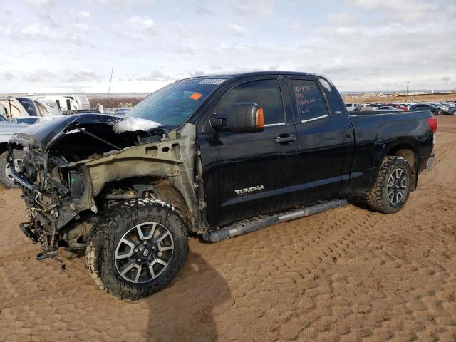 5TFUY5F10CX252981 - 2012 TOYOTA TUNDRA DOUBLE CAB SR5 BLACK photo 1