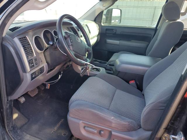 5TFUY5F10CX252981 - 2012 TOYOTA TUNDRA DOUBLE CAB SR5 BLACK photo 7