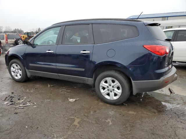 1GNKVFED4BJ353242 - 2011 CHEVROLET TRAVERSE LS BLUE photo 2