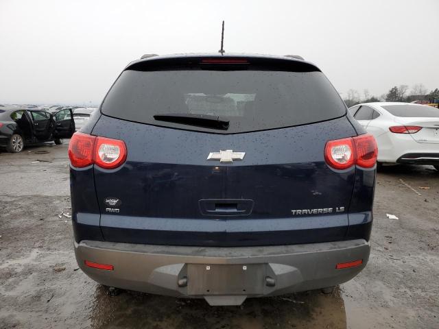 1GNKVFED4BJ353242 - 2011 CHEVROLET TRAVERSE LS BLUE photo 6