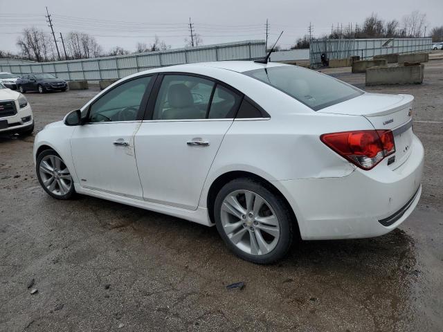 1G1PG5SB1E7150941 - 2014 CHEVROLET CRUZE LTZ WHITE photo 2