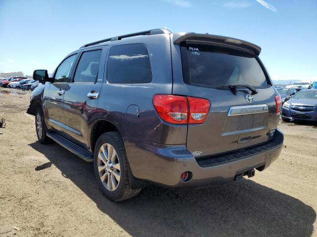 5TDJW5G15ES103059 - 2014 TOYOTA SEQUOIA LIMITED GRAY photo 2