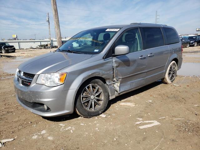 2C4RDGCG5HR865061 - 2017 DODGE GRAND CARA SXT SILVER photo 1