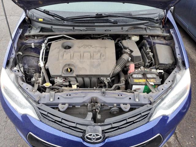 2T1BURHE7FC230182 - 2015 TOYOTA COROLLA L BLUE photo 11