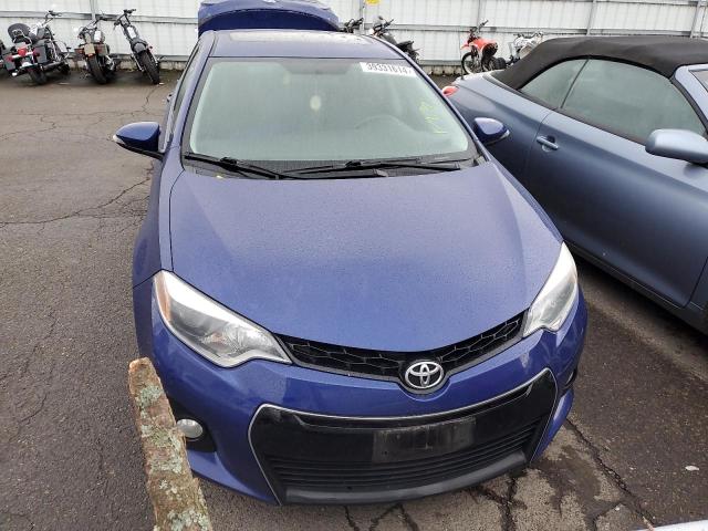 2T1BURHE7FC230182 - 2015 TOYOTA COROLLA L BLUE photo 5