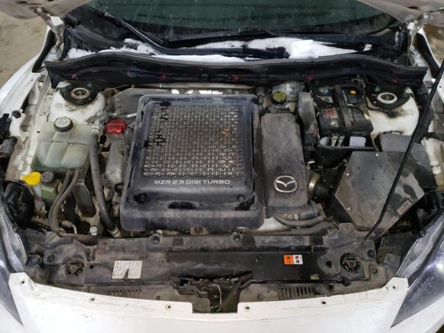 JM1BL1N38D1738878 - 2013 MAZDA SPEED 3 WHITE photo 11