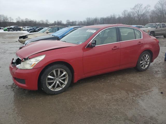 JNKBV61F68M262639 - 2008 INFINITI G35 RED photo 1