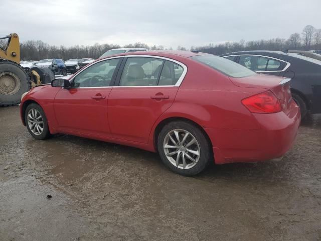 JNKBV61F68M262639 - 2008 INFINITI G35 RED photo 2