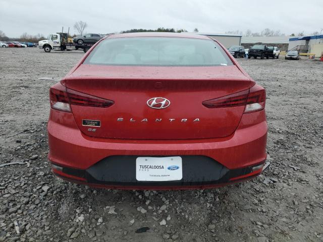 KMHD74LF3KU777820 - 2019 HYUNDAI ELANTRA SE RED photo 6