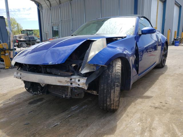 JN1AZ36A85M755864 - 2005 NISSAN 350Z ROADSTER BLUE photo 2