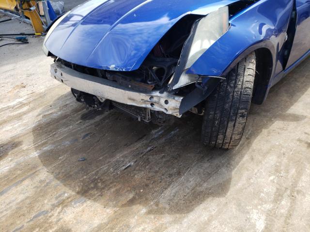 JN1AZ36A85M755864 - 2005 NISSAN 350Z ROADSTER BLUE photo 9