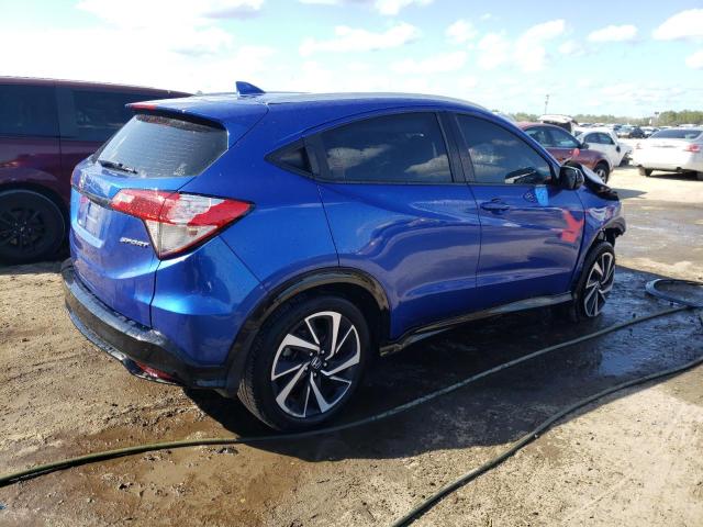 3CZRU5H15KM713346 - 2019 HONDA HR-V SPORT BLUE photo 3