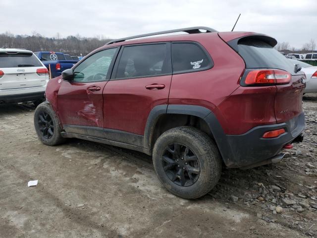 1C4PJMBS7FW578152 - 2015 JEEP CHEROKEE TRAILHAWK BURGUNDY photo 2