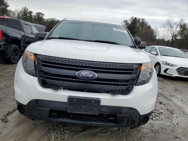 1FM5K8AR1EGA70953 - 2014 FORD EXPLORER POLICE INTERCEPTOR WHITE photo 5