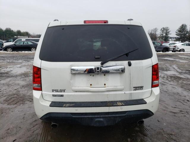 5FNYF4H90DB047757 - 2013 HONDA PILOT TOURING WHITE photo 6