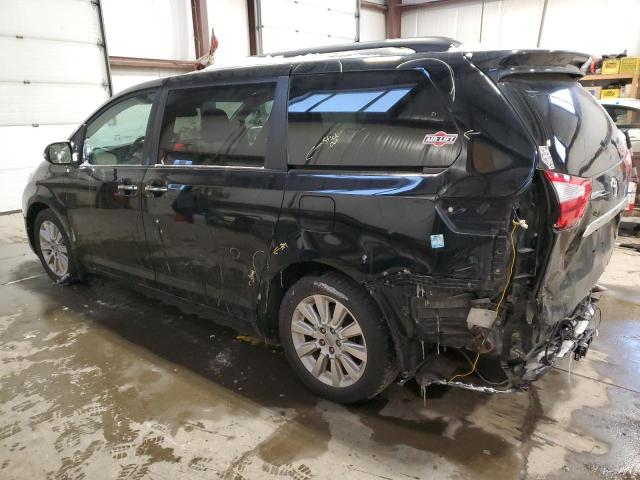 5TDDK3DC9FS112982 - 2015 TOYOTA SIENNA XLE BLACK photo 2