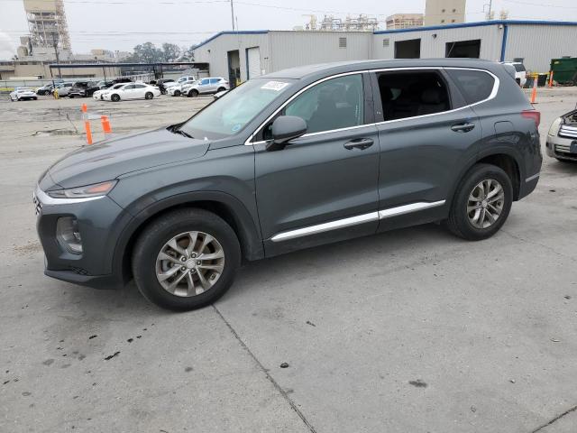 5NMS23ADXKH123250 - 2019 HYUNDAI SANTA FE SE SILVER photo 1