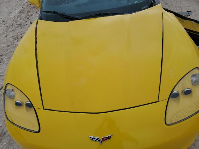 1G1YY36U875137040 - 2007 CHEVROLET CORVETTE YELLOW photo 11