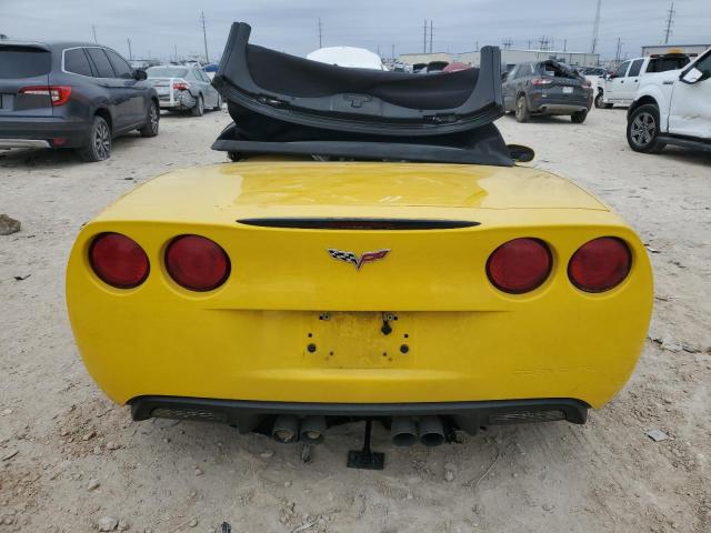 1G1YY36U875137040 - 2007 CHEVROLET CORVETTE YELLOW photo 6