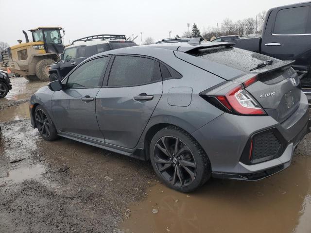 SHHFK7H98JU228913 - 2018 HONDA CIVIC SPORT TOURING GRAY photo 2