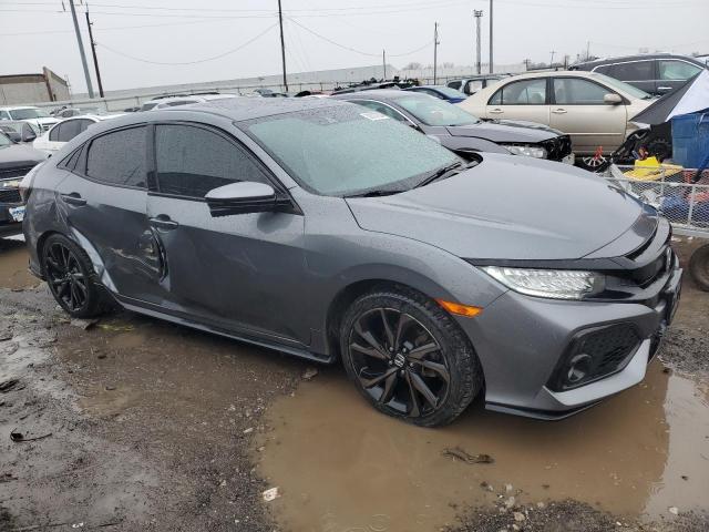 SHHFK7H98JU228913 - 2018 HONDA CIVIC SPORT TOURING GRAY photo 4