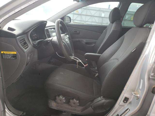 KNADE123886356122 - 2008 KIA RIO BASE SILVER photo 7